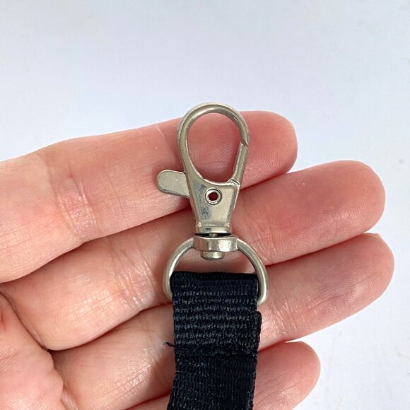 PMG NGC NCS Black Lanyard With Metal Swivel Hook For Keys or Badges - Picture 3 of 4